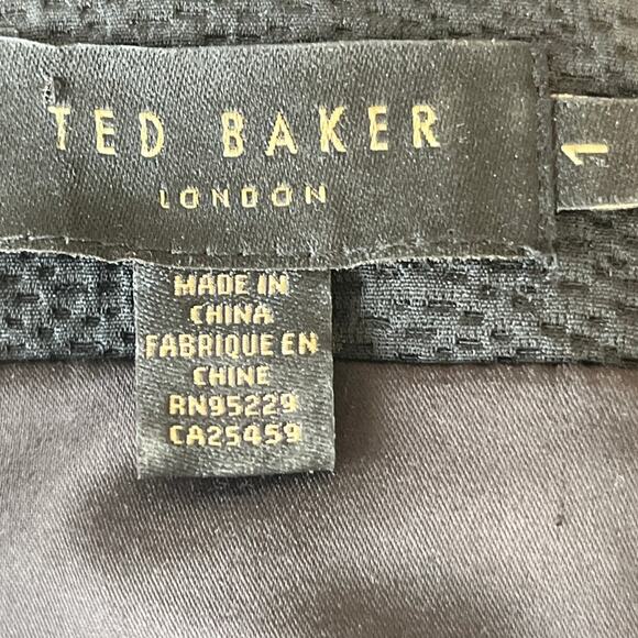 Ted Baker London  Women’s 1 US 4 Jamthun Black Evening Cocktail Dress Gold Zips - Picture 3 of 8